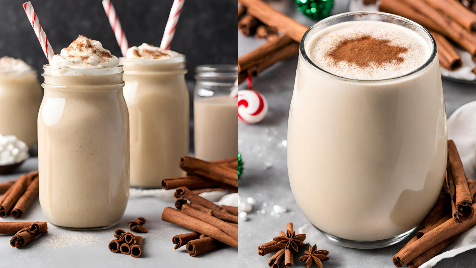 egg nog protein shake