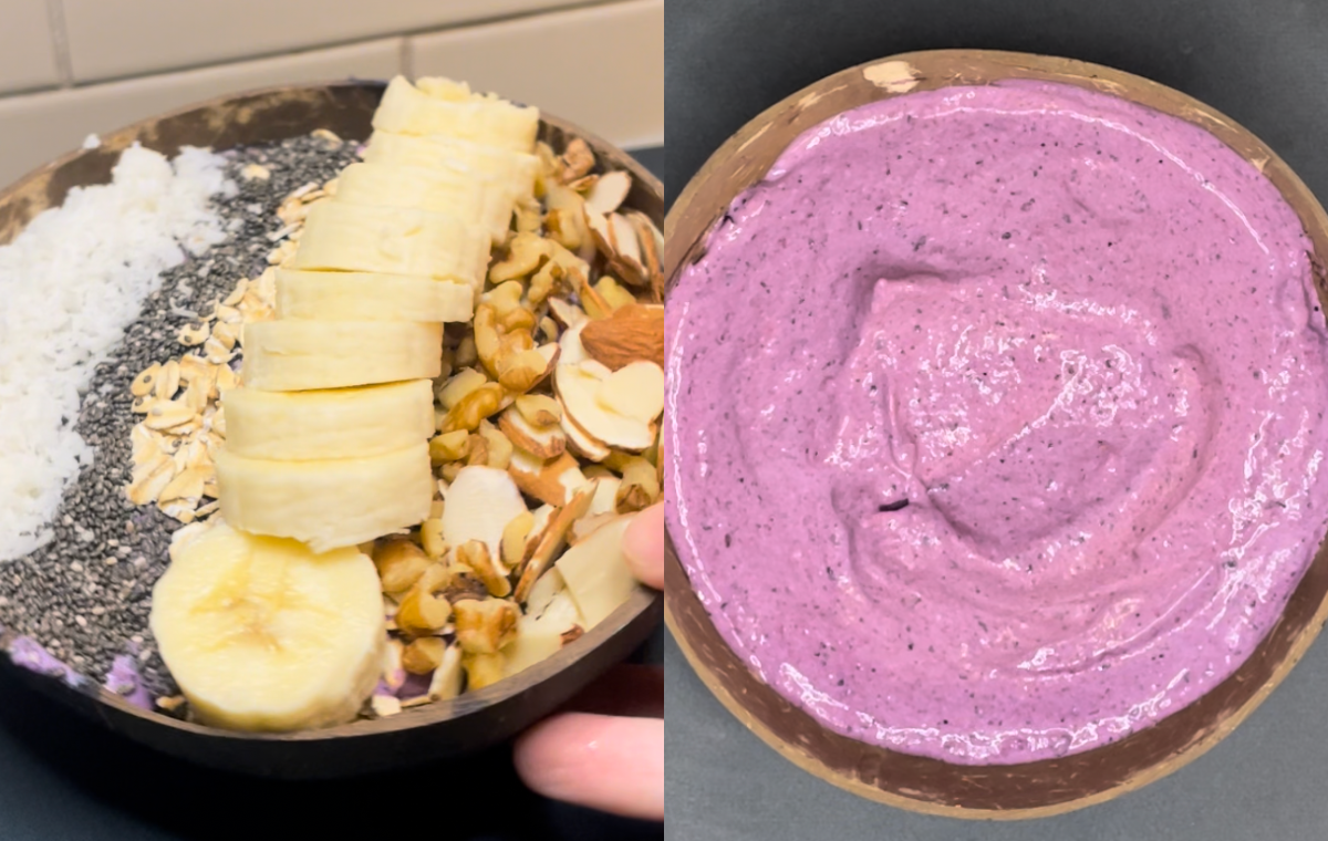 taro smoothie bowl