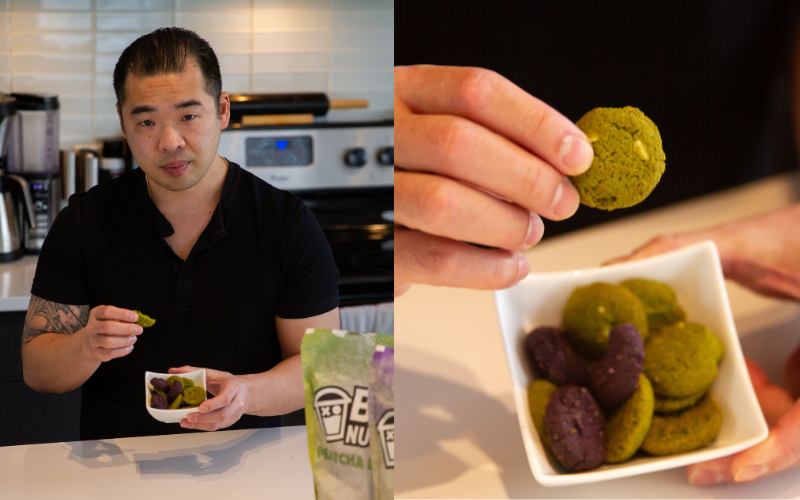 bubble tea protein cookies