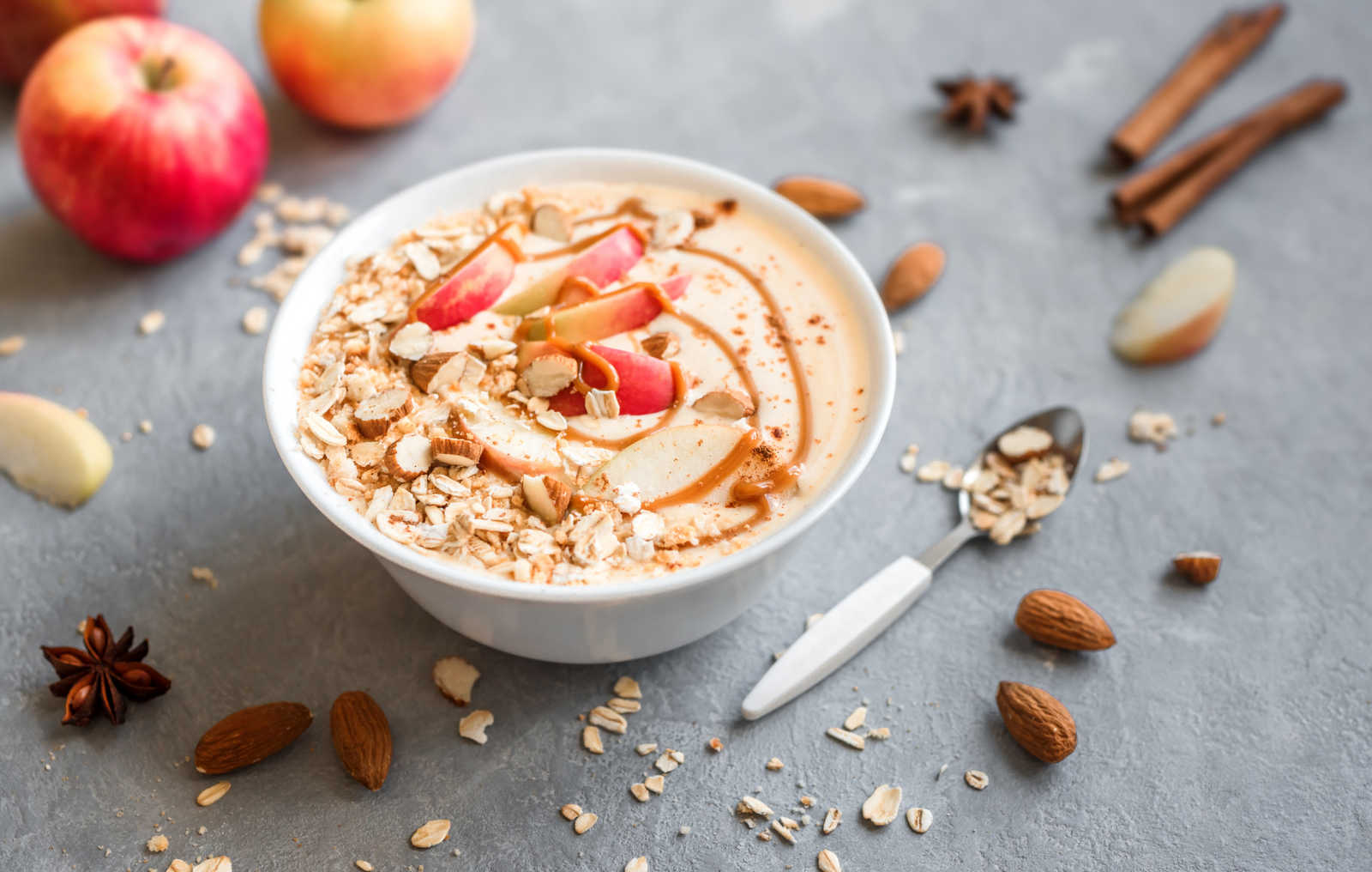 Brown Sugar apple protein smoothie bowl recipe