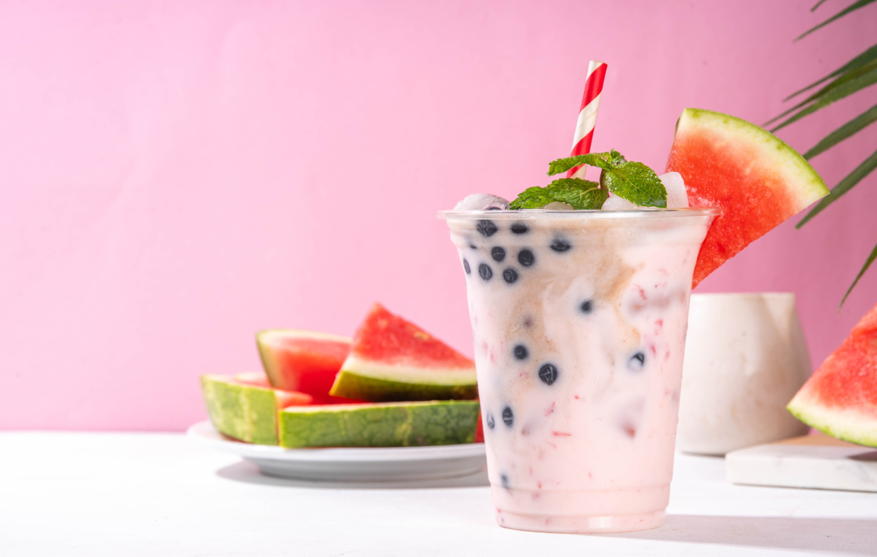 watermelon dragonfruit bubble tea recipe