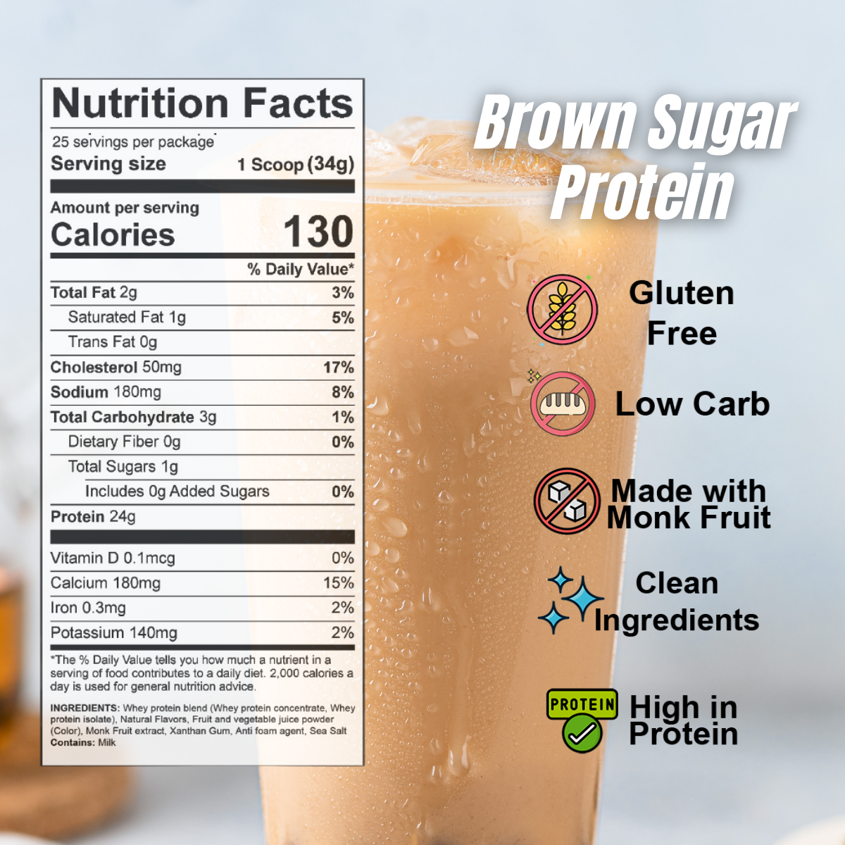 brown sugar protein nutritional facts