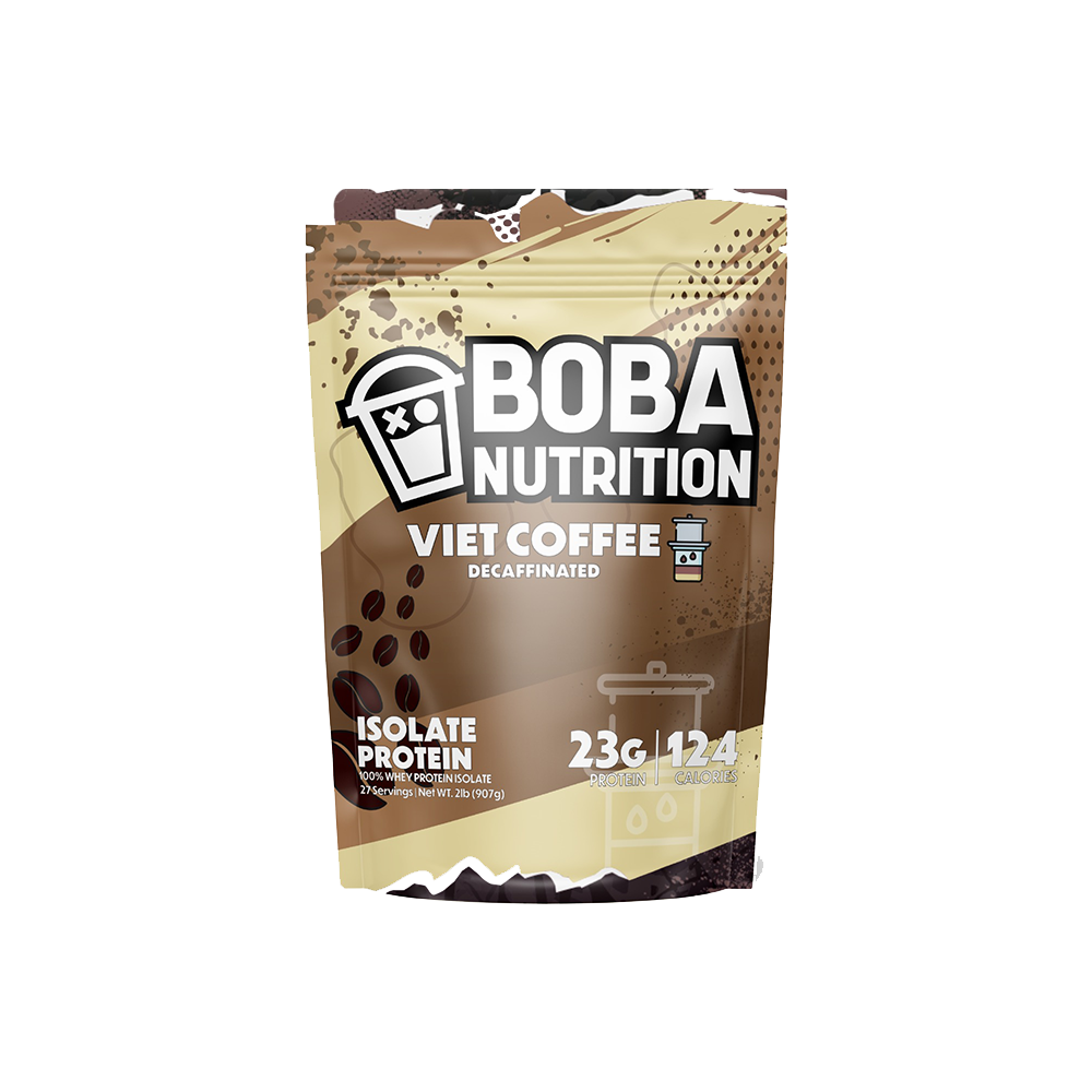 Decaf Vietnamese Coffee Protein Powder Boba Nutrition