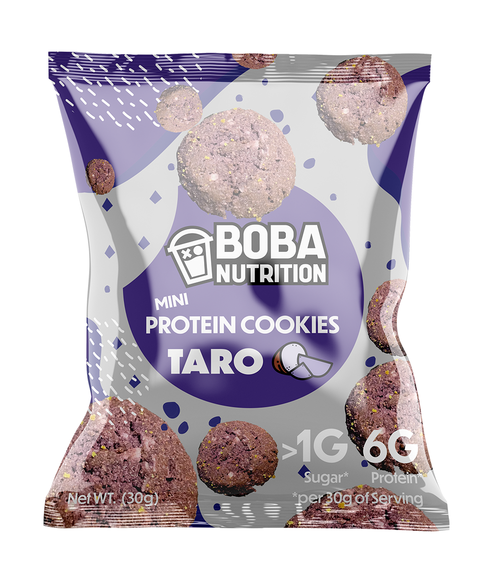 Free Taro Mini Protein Cookies (6 pack) Boba Nutrition d