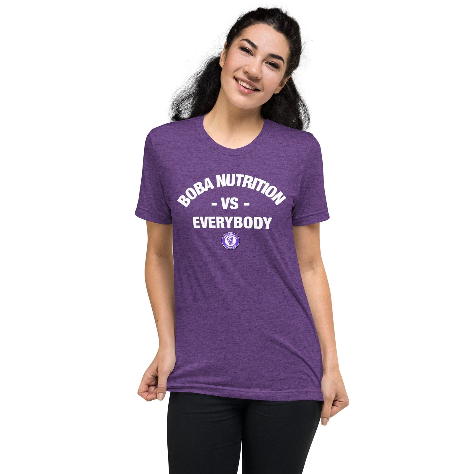 Women's Boba Nutrition vs Everybody t-shirt Boba Nutrition