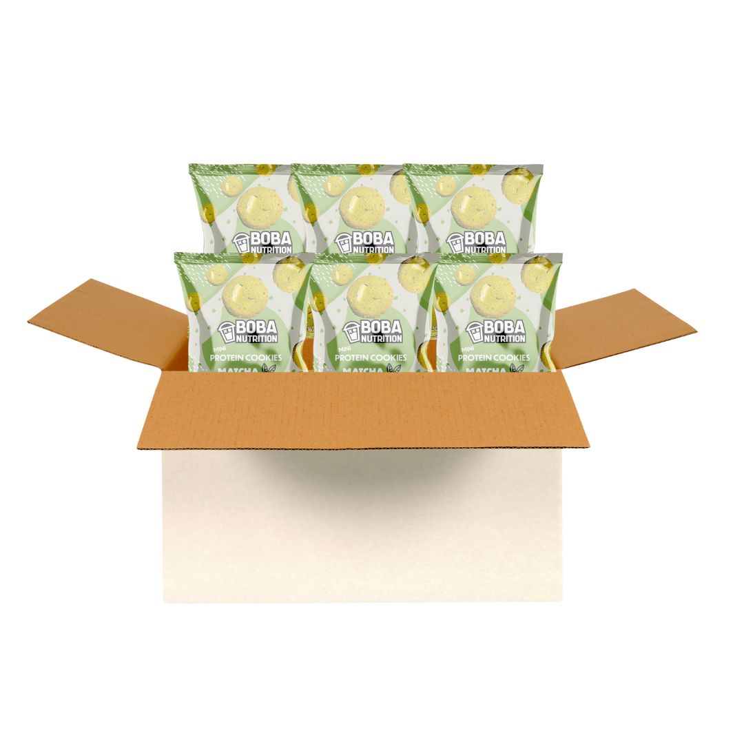 Matcha Protein Cookies Mini (6 pack) Boba Nutrition