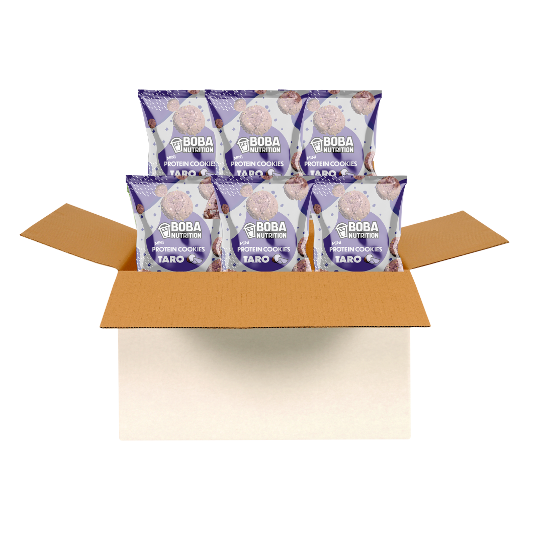 Taro Protein Cookies Mini (6 pack) Boba Nutrition